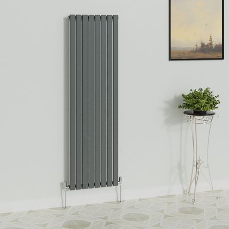 WarmeHaus Vertical 1800x544mm Flat Radiator Anthracite Single
