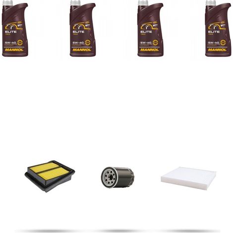 Kit tagliando 3 FILTRI e 4L OLIO compatibile con Honda Jazz II 1.2 57kw dal 2002 (1/5)