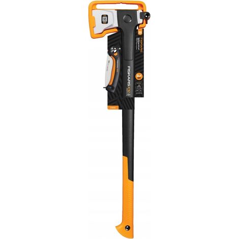 Hache Fiskars Siekiera Rozłupująca X32 – Poignée FiberComp™ – Lame en acier forgé doublement trempé – Tranchant en forme de L pour fendage efficace