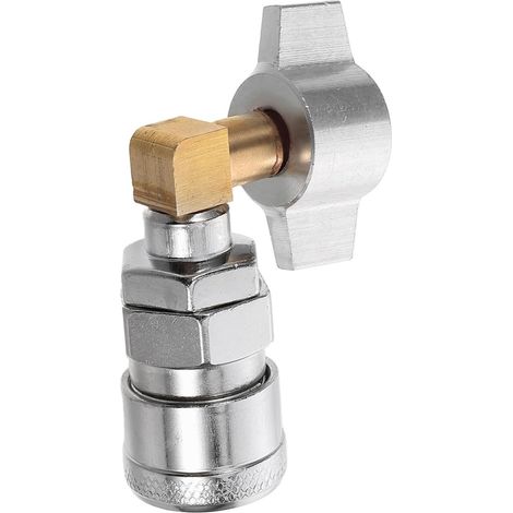 Raccord Rapide pour Tuyau d'Air Comprimé, Adaptateur Compresseur avec Valve de Décompression, eur Sortie D'air, Accessoire Pneumatique pour Usage Industriel (1/5)