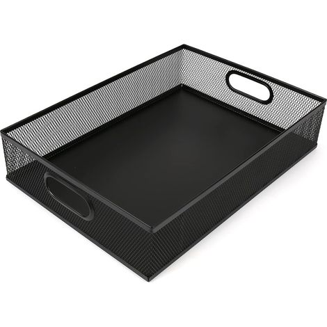 Aufbewahrungskorb aus Metallgewebe — Schwarz - Aufbewahrungskorb aus Metallgewebe — Schwarz (1/5)