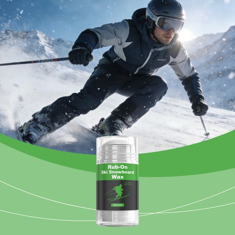 Cire à skis à appliquer pour des surfaces de ski plus lisses, une réduction des rayures, une protection longue durée et une meilleure glisse – 30 g -- DTEKGAZ (1/5)