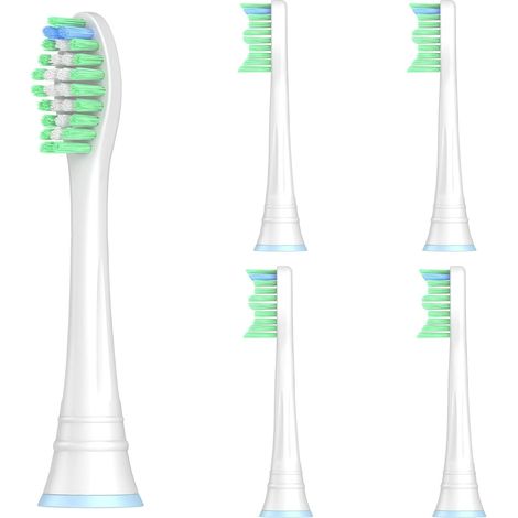 Têtes de Brosse de Rechange Compatibles avec 369, W2, C3, G3 - Poils Doux pour Soin des Gencives et Dents Sensibles, Lot de 4 (1/5)