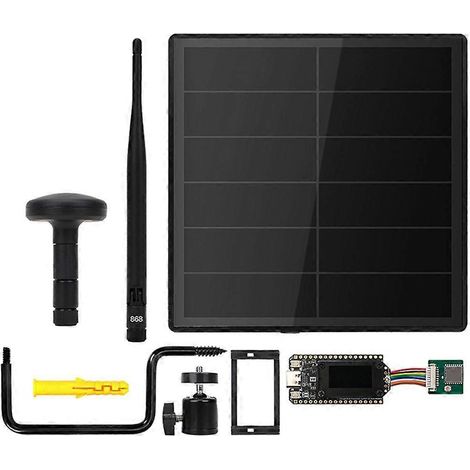 Répéteur solaire D5L LoRa, nœud Heltec WiFi LoRa 32 V4, réseau maillé avec module GPS, compatible Meshcore et Meshtastic 868 MHz (1/5)