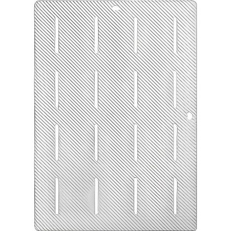Tapis de bain antidérapant, tapis de douche doux à séchage rapide, tapis de bain blanc (1/5)