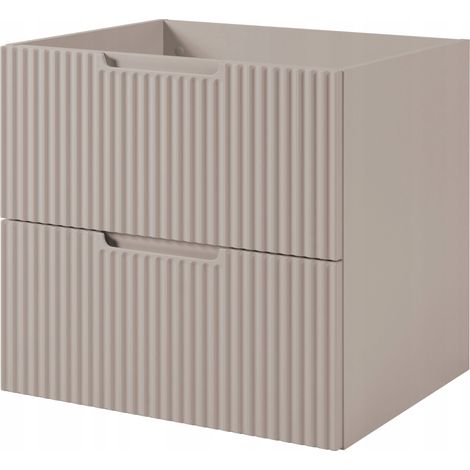 Meuble de salle de bain suspendu sous vasque VENA cachmire 60 cm