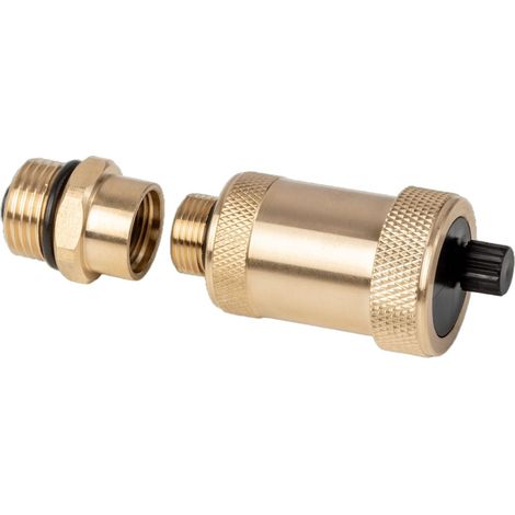 Válvula de purga de aire automática Valx de 1/2″ de latón para instalaciones de calefacción central.
