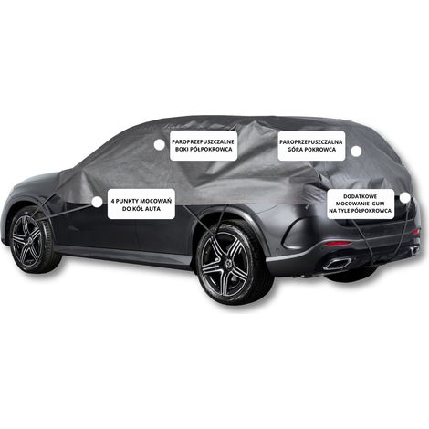 Telo copriauto per SUV L 330, classico nero. (1/5)
