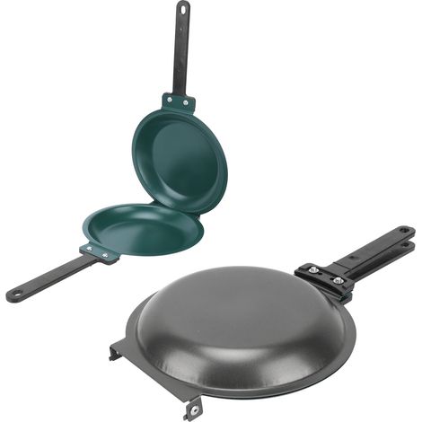 Poêle à pâtisserie pliable à double face, antiadhésive, pour crêpes, usage en cuisine (1/5)