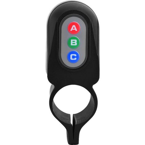 Cadenas antivol à code 4 chiffres pour vélo, avec alarme de sécurité, outil de protection noir (1/5)
