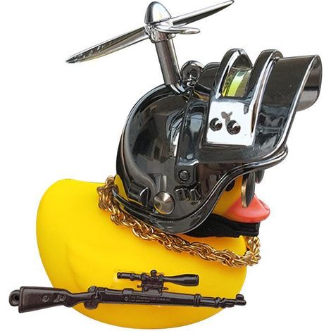 Petit canard jaune pour guidon moto, ornement casque en forme de canard, décoration moto. (1/5)