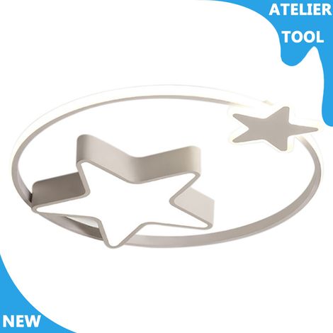 ATELIER Lampe de plafond LED 3000K-6500K lampe acrylique montée au plafond avec télécommande (1/5)