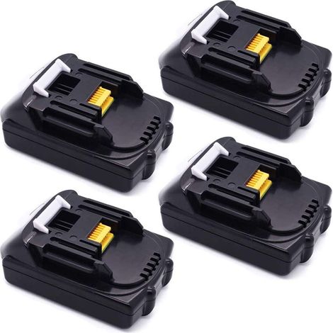 4X Batteries pour Makita BL1815 BL1815N 18 V 1,5 Ah Remplacer la batterie Makita Bl1815 BL1820 BL1830 BL1840 Makita BL1830 BL1830B BL1840B BL1850B (1/5)