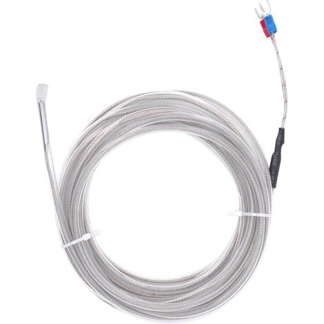 BERM K Type Thermocouple Sensors Probe Waterproof Anti Corrosion Probe Temperature Sensor 5 M / 16.4 Ft