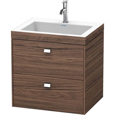 Meuble sous-vasque BRIOSO 613x600x480mm WT Vero Air Gri ch 1 trou de robinetterie