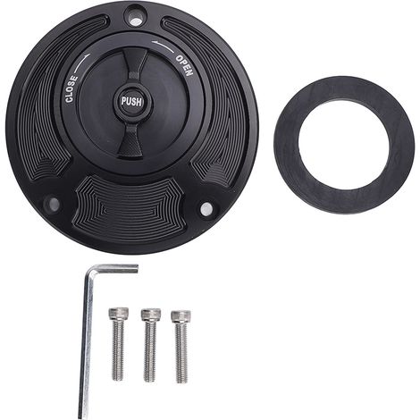 Ortviai Bouchon d'essence moto en alliage d'aluminium étanche – Compatible Yamaha R1, R6, FZ6, FZ1, MT-07, XSR700, etc. (1/5)