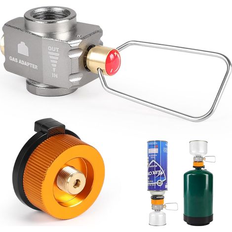 Refill for Gas Cartridge Adapter-715+702, Portable Gas Pressure Inflator Valve for Bottles, Fuel Transfer Device, Gas Cartridge for Travel (1/5)