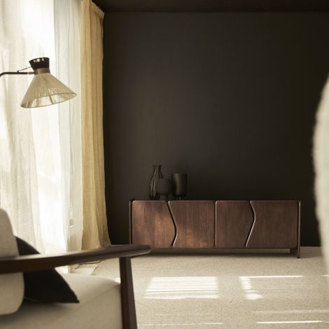 Meuble TV en manguier massif 160 cm Noé (1/5)