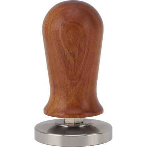 Tamper de Café 58mm Acero Inoxidable 304 con Mango de Madera, Base Plana y Presión Constante – Ideal para Preparar Espresso en Casa (1/5)