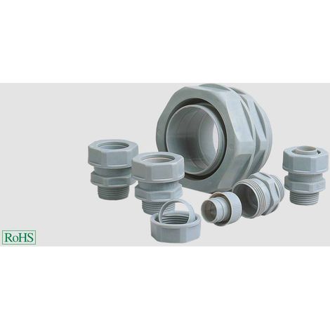 HELU 97597 USK M Raccordo a vite del tubo flessibile Grigio M20 Piatto 1 pz.