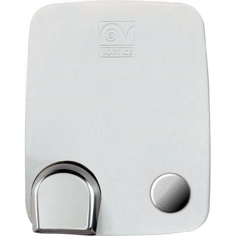 METAL DRY - Sèche-mains robuste avec coque et buse orientable Blanc - Bouton poussoir (1/5)