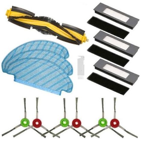 Pièces détachées pour aspirateurs robots Yeedi Vac Max/ Vac Station/ Vac Hybrid/ Vac 2/ Vac 2 Pro : brosse latérale principale, filtre HEPA et serpillière. (1/5)