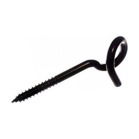 20 de queue swing Hammock visser Crochet 130mm L Noir Jappanned Steel