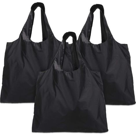 Borsa per la spesa pieghevole in 3 pezzi, 30 litri, riutilizzabile, spaziosa, borsa a mano/a tracolla, grande capacità, shopper, borsa da donna (1/5)