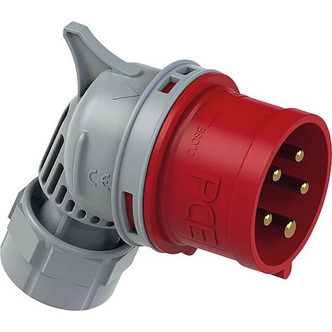 CEE-Winkelstecker 32A, 5-polig, 400V Twist TT, IP44 - Schraubenlos