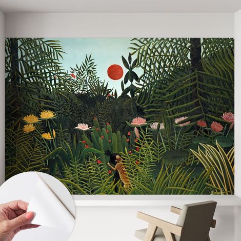 Fotomurale adesivo - Carta da parati adesiva - per la cucina camera da letto per la soggiorno - Paesaggio esotico 152x104 cm (1/5)