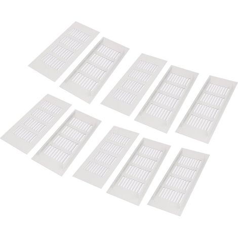 Kleiderschrank Kabinett Aluminiumlegierung Lüftungsgitter 200mmx80mmx15mm 10st