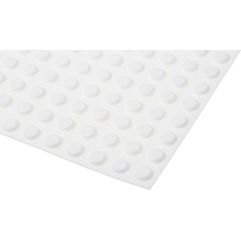 Butée adhésive Adhésif RS PRO Cylindrique 12.7mm en PUR ( Prix pour Sachet de 100 )