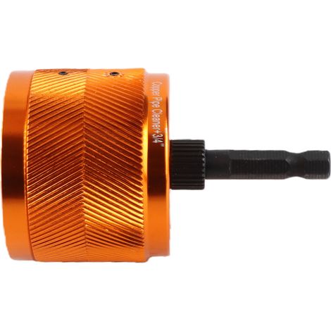 Nettoyeur de tube en cuivre pour perceuse 19 mm, brosse métallique électrique avec 2 recharges en acier (1/5)