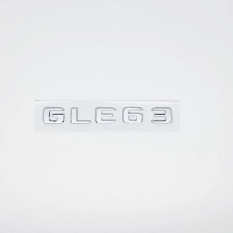 (GLE63 argent) - Emblème Mercedes-AMG GLE W166/W167 - Badge V8 Biturbo 4MATIC+ - Compatible GLE - Autocollant logo latéral/coffre/arrière (1/5)
