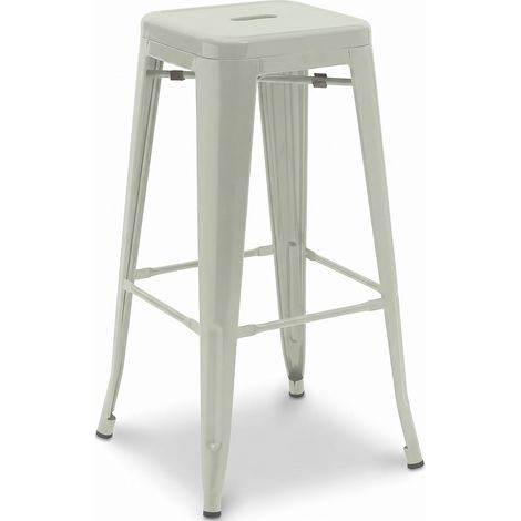 Bar Stool - Industrial Design - 76cm - New Edition- Stylix Pale green