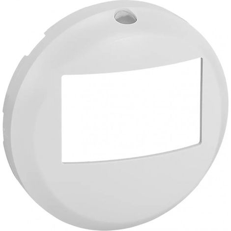 Plaque de finition Legrand céliane design minimaliste blanche (1/2)
