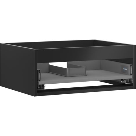 Mexen Box-A caisson sous-vasque 60 cm, 1 tiroir, noir mat - 91AX0-0600-235-1-71 (1/4)