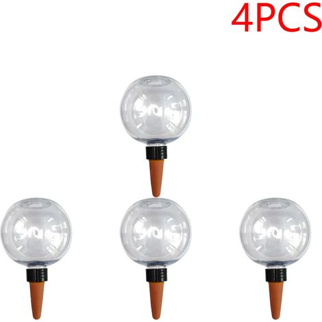 (4 pièces, Royaume-Uni) Ampoules d'arrosage automatique en plastique pour plantes, 500 ml, en forme de globe, système d'irrigation goutte à goutte pour plantes en pot (1/4)
