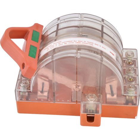 Interrupteur Couteau 3 Polices à Double Jet en Cuivre, Boîtier Transparent pour AC 380V, Disjoncteur de Puissance (1/5)