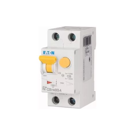 Eaton FI-/LS-Schalterkombination, 25 A, 30 mA, Auslösecharakteristik LS-Schalter: C, 1p + N, Auslösecharakteristik FI-Schalter: A, 236966 (1/2)