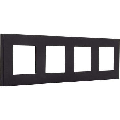 Cornice PC 4 Moduli Modern Nero per Interruttore Touch Modern (1/4)