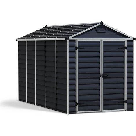 Canopia Skylight Casetta Da Giardino in Policarbonato 378X185X217 cm Grigio Scuro