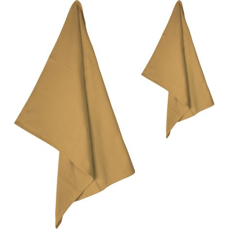 Set Asciugamani Microfibra 1+1 Viso e Ospite, Ultra Assorbenti, Leggeri, Asciugatura Rapida per Casa, Palestra e Viaggi Tortora