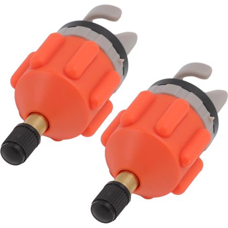 2 PCS Adaptateur de Pompe à Air pour Paddle Board, Bateau et Kayak - Raccord de Valve Orange (1/5)