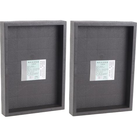 Soucoupe Carrée 18X12.8 en Résine, Lot de 2 (1/5)