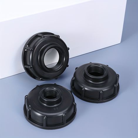 1 x Adaptateur pour cuve IBC — Raccord de vidange fileté pour tuyau (1/2", 3/4", 1"), Raccord de vanne en plastique durable