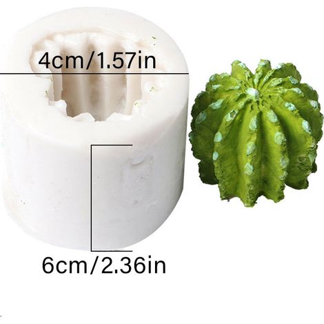 3D-Silikonform in Kaktusform für Kuchen, Kekse, Schokolade und Fondant, DIY-Backform, Gebäckwerkzeug (1/5)