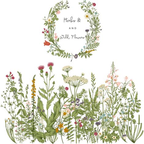 Decal Murale Fleur - Vinyle Auto-Adhésif Décoratif pour Chambre Enfant Salle de Classe Salon Chambre à Coucher - 50 x 70 cm - 1 Pièce (1/4)