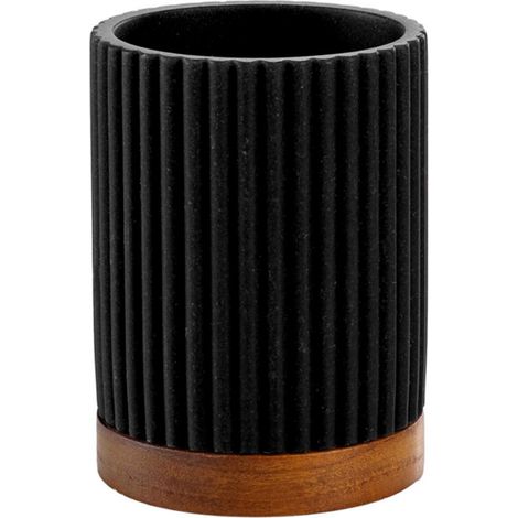 Gobelet Brosse à Dents "Niagara" 10cm Noir (1/5)