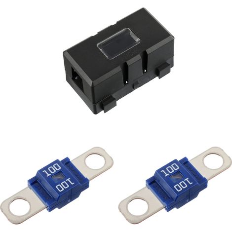 Car Fuse Holder and 2 High Current Bolted Midi Fuses for Cars, Trucks, Vehicles (100A Amps) (1/5)
